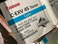 Canon c-exv 45 cyan toner cartridge (2x) - afbeelding 3 van  3