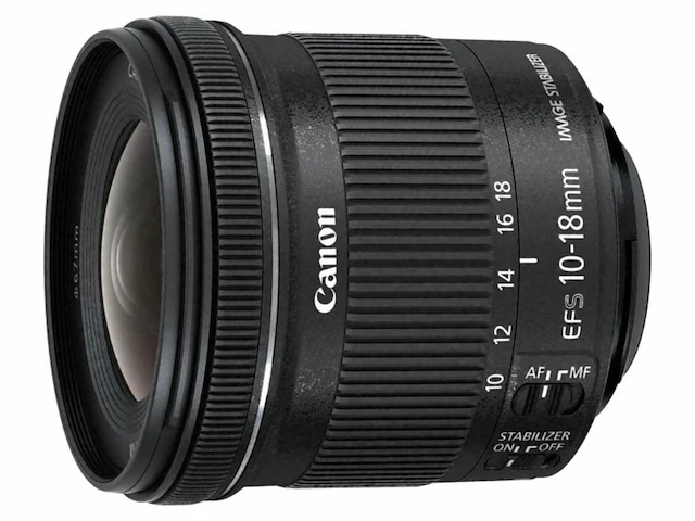 Canon camera lens ef-s 10-18 is stm + ew-73c + lc kit zwart - afbeelding 3 van  5