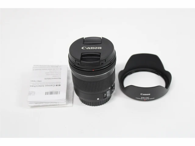 Canon camera lens ef-s 10-18 is stm + ew-73c + lc kit zwart - afbeelding 5 van  5