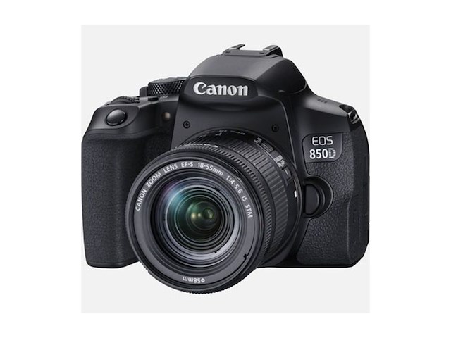 Canon eos 850d dslr digitale camera behuizing met lens efs 1855 mm f45.6 is stm (24 1 mp beeldscherm van 7 5 cm (3 inch) - afbeelding 1 van  4