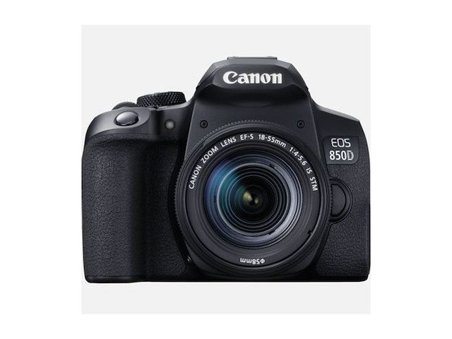 Canon eos 850d dslr digitale camera behuizing met lens efs 1855 mm f45.6 is stm (24 1 mp beeldscherm van 7 5 cm (3 inch) - afbeelding 2 van  4