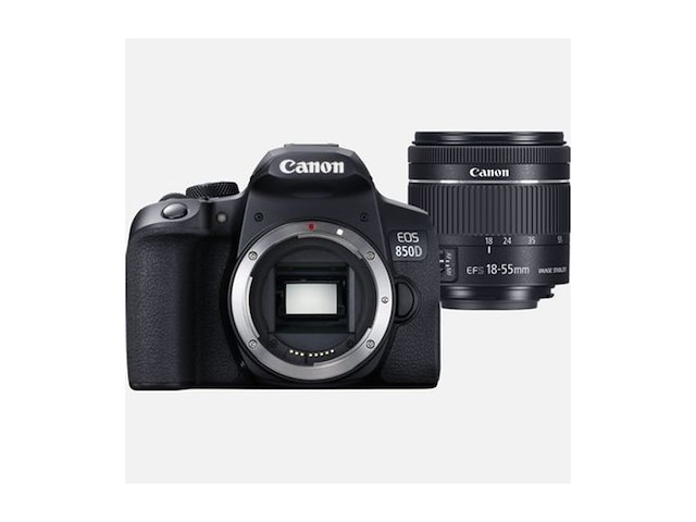 Canon eos 850d dslr digitale camera behuizing met lens efs 1855 mm f45.6 is stm (24 1 mp beeldscherm van 7 5 cm (3 inch) - afbeelding 3 van  4
