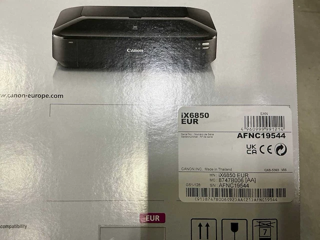 Canon pixma ix6850 inkjet printer - afbeelding 2 van  2
