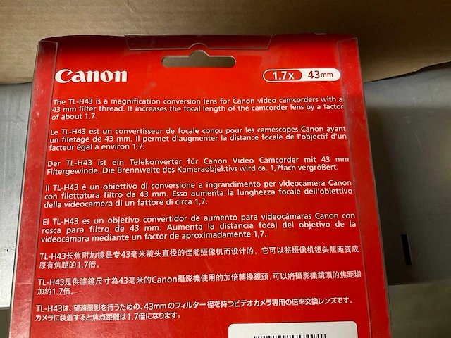 Canon tl-h43 teleconverter - afbeelding 2 van  2