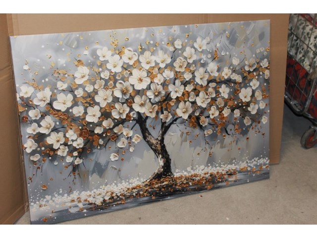 Canvas 120 x 80 bloemen - afbeelding 1 van  3
