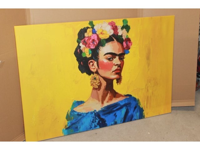 Canvas 120 x 80 vrouw - afbeelding 1 van  3