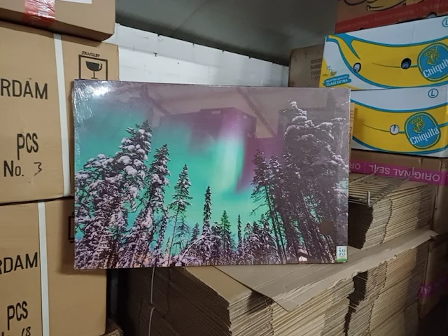 Canvas met licht 60x40 model boom 4x - afbeelding 3 van  3