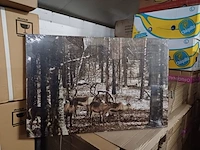 Canvas met licht 60x40 model eland 2x - afbeelding 2 van  3