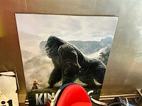 Canvas wanddecoratie kingkong - afbeelding 1 van  6