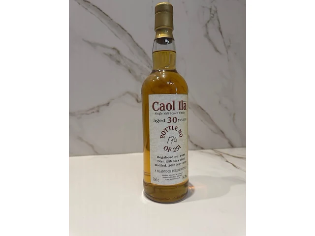 Caol ila 30 year old – distilled 1980, bottled 2010 – single cask hogshead #4686 – bladnoch forum – 700ml – 54.2%, caol ila - afbeelding 2 van  5