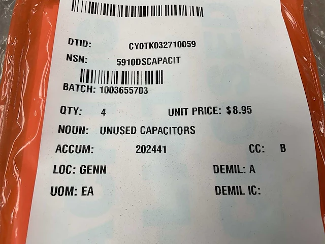 Capacitor (4x) - afbeelding 3 van  3