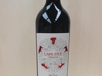 Cape five reserve marlot - 75 cl - winkelverkoopprijs € 12.95 - afbeelding 1 van  3