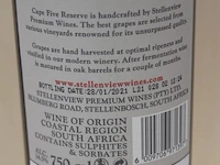 Cape five reserve marlot - 75 cl - winkelverkoopprijs € 12.95 - afbeelding 3 van  3