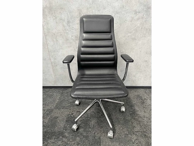Cappellini lotus high - design bureaustoel - leder - afbeelding 12 van  18