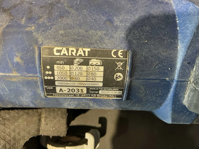 Carat a-2031 diamantboormachine - afbeelding 4 van  5