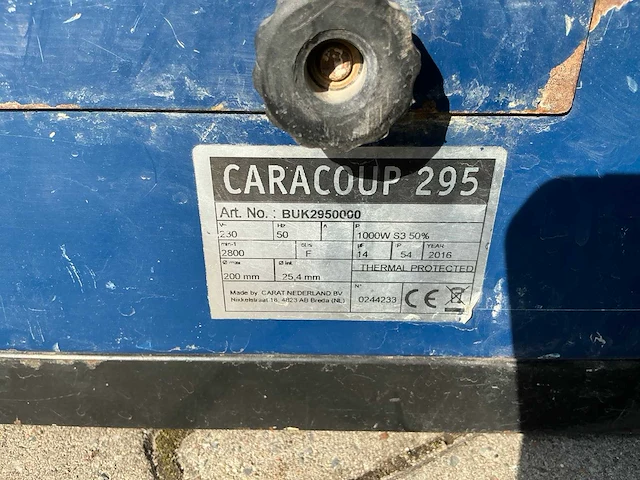 Carat caracoup 295 tegelzaagmachine - afbeelding 6 van  6