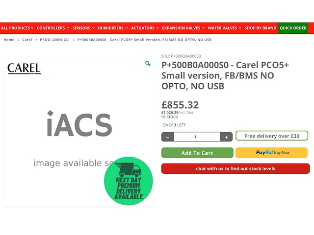 Carel p+500b0a000s0 programmeerbare thermostaat controller - afbeelding 8 van  8