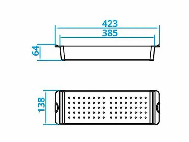 Caressi - cabl40cs - rvs restenbak - afbeelding 2 van  2