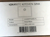 Caressi spoelbak cagr42bk-fl - afbeelding 2 van  2