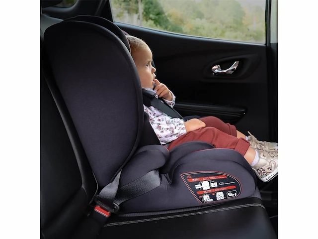 Carkids i-size autostoeltje luca 76-150cm zwart/wit - afbeelding 2 van  4