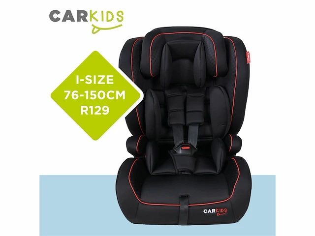 Carkids isize autostoeltje luca 76150cm zwart/rood - afbeelding 3 van  5