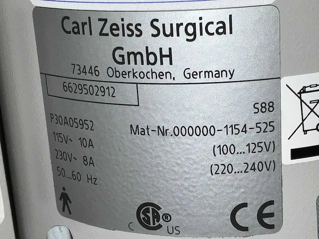 Carl zeiss chirurgische opmi vario - s88 chirurgische microscoop - afbeelding 47 van  51