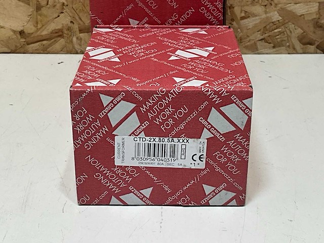 Carlo gavazzi cg ctd2x805axxx stroommeettransformator ctd2x ac primair 80a secundair 5a (3x) - afbeelding 3 van  4