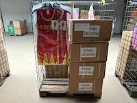 Carnavals kostuum cheerleader jurk (125x) - afbeelding 1 van  2