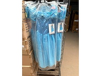 Carnavals kostuum prinsessen jurk blauw (150x) - afbeelding 2 van  2