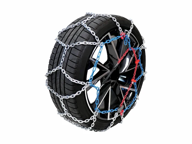 Carpoint rvx-265 sneeuwkettingen 16 mm, 2 stuks, gecertificeerde metalen sneeuwkettingen voor optimale grip, eenvoudige montage - afbeelding 1 van  3