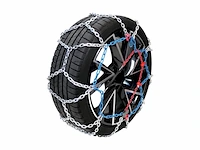 Carpoint rvx-265 sneeuwkettingen 16 mm, 2 stuks, gecertificeerde metalen sneeuwkettingen voor optimale grip, eenvoudige montage - afbeelding 1 van  3