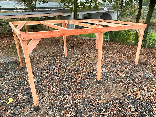 Carport constructie douglas - 1200x410x210 cm - afbeelding 3 van  5