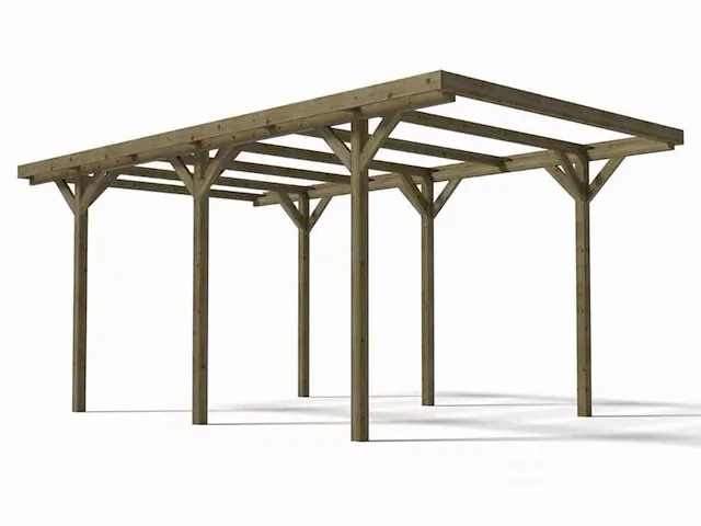 Carport geraamte 480x240x224 cm - afbeelding 1 van  1