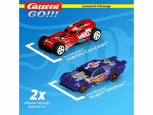 Carrera go!!! hot wheels blauw vs. rood racebaan 4,3m racebaan - afbeelding 4 van  4