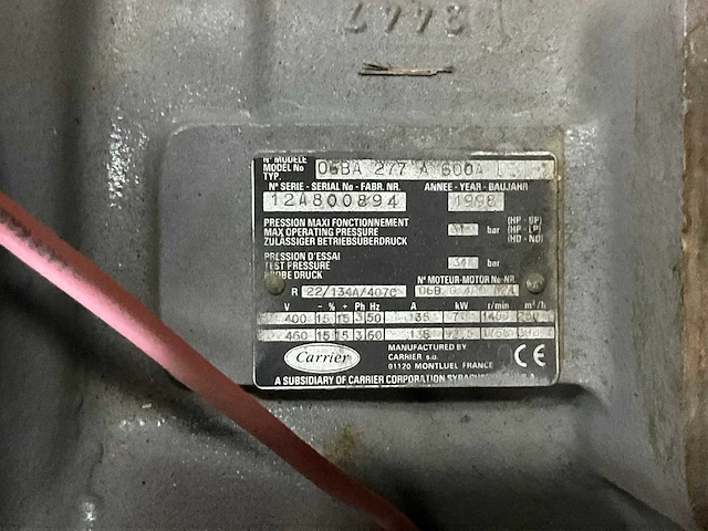 Carrier 06ba 277 a 600a koelcompressor (2x) - afbeelding 4 van  4