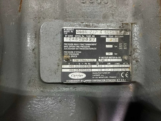 Carrier 06ba 277 a 600a koelcompressor - afbeelding 5 van  5