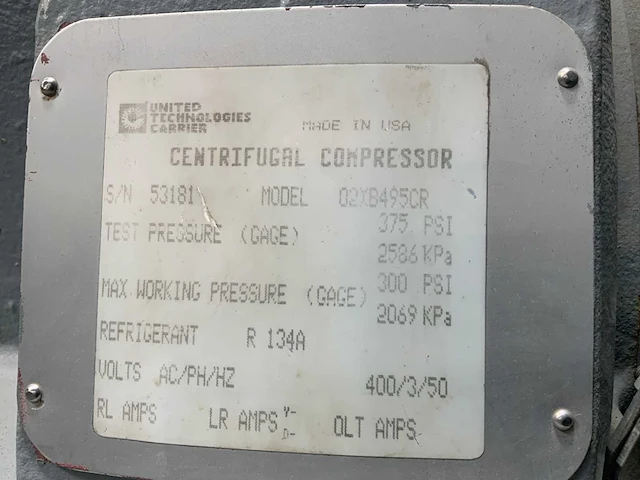 Carrier 19xl5050cr49501aee centrifugaal chiller - afbeelding 2 van  10