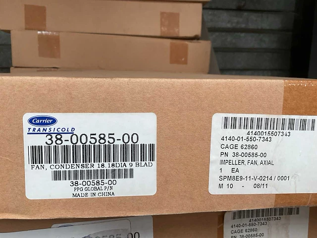 Carrier 38-00585-00 axial fan impeller (6x) - afbeelding 4 van  5