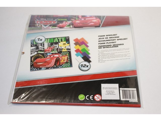 Cars-disney foam speelset 2x in ds 48 - afbeelding 3 van  5