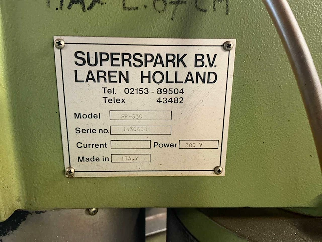 Cartech rp330 kop vlakmachine - afbeelding 8 van  8