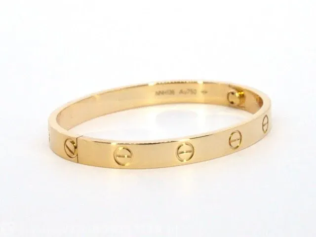 Cartier 'love bracelet' goud - afbeelding 5 van  9