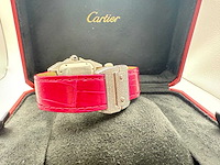 Cartier santos 100 medium | iced out naturel diamonds | 2025 | new - afbeelding 2 van  14