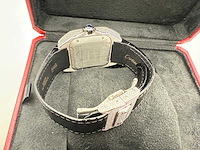 Cartier santos 100 medium | iced out naturel diamonds | 2025 | new - afbeelding 5 van  14