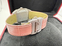 Cartier santos 100 medium | iced out naturel diamonds | 2025 | new - afbeelding 13 van  13