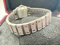 Cartier santos galbee | iced out with naturel diamonds | 2024 - afbeelding 3 van  13