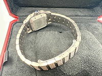 Cartier santos galbee | iced out with naturel diamonds | 2024 - afbeelding 4 van  13