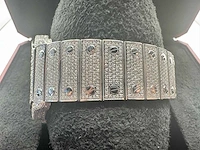 Cartier santos | wssa0018 | full iced out with natural diamonds | 2024 - afbeelding 13 van  16