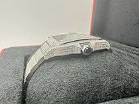 Cartier santos | wssa0018 | full iced out with natural diamonds | 2024 - afbeelding 2 van  16