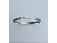 Casa jewelry bangle classic square zilver gerhodineerd - afbeelding 1 van  1