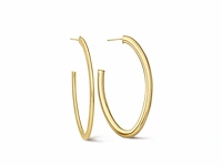 Casa jewelry oorhangers ellips zilver goud verguld